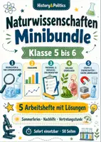 Vorschau - Arbeitsblätter - Naturwissenschaften Minibundle Klasse 5 bis 6 - Deckblatt