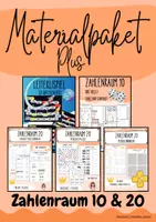 Vorschau - Unterrichtsreihen - Materialpaket Plusrechnen - Zahlenraum 10 & 20 - Deckblatt