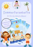 Vorschau - Arbeitsblätter - Sommerferienhefte - Materialpaket (1.-4. Klasse + Vorschule) - Deckblatt