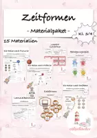 Vorschau - Stundenentwürfe - Zeitformen Materialpaket (Kl. 3/4) - Deckblatt