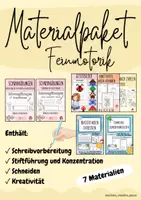 Vorschau - Arbeitsblätter - Materialpaket Feinmotorik & Konzentration | 1. & 2. Klasse - Deckblatt