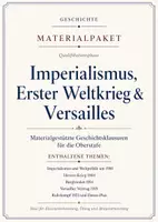 Vorschau - Arbeitsblätter - Geschichte Klausuren Oberstufe – Imperialismus, Erster Weltkrieg & Versailles - Deckblatt
