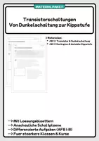 Vorschau - Arbeitsblätter - Materialpaket - Transistortechnik - Deckblatt