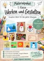 Vorschau - Stundenentwürfe - Materialpaket Werken und Gestalten WG 1. Klasse - ganzes Schuljahr - Deckblatt