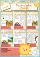 Vorschau - Anderer Materialtyp - Sommer Materialpaket Achtsamkeit Yoga Entspannung Fantasiereise Atemübung - Deckblatt