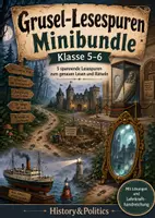 Vorschau - Arbeitsblätter - Grusel-Lesespuren Minibundle Klasse 5–6 - Deckblatt