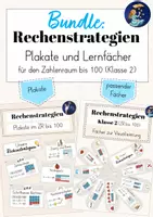 Vorschau - Arbeitsblätter - Rechenstrategien Klasse 2 - Plakate & Lernfächer - Deckblatt