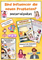 Vorschau - Arbeitsblätter - Sind Influencer die neuen Propheten? Materialpaket - Deckblatt