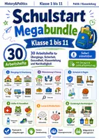 Vorschau - Arbeitsblätter - Schulstart Megabundle 30 Arbeitshefte Klasse 1 bis 11 Übergänge Sicherheit Gesundheit Klassenleitung und Nachhaltigkeit - Deckblatt