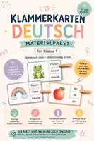 Vorschau - Fördermaterial/Inklusion - Materialpaket Klammerkarten Deutsch - Deckblatt