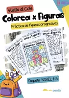 Vista previa - Hojas de trabajo - Colorea por Figuras Musicales – Regreso a Clases | Paquete Niveles 1–3 - Portada