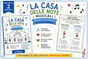 anteprima - Materiale interattivo - PACCHETTO: Musica Metodo e esercizi + Carte del ritmo - Pagina di copertina