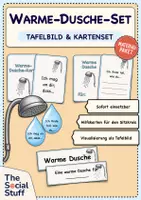 Vorschau - Arbeitsblätter - Warme-Dusche-Set: Tafelbild & Kartenset / Classroom Management / Soziales Lernen - Deckblatt