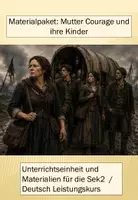 Vorschau - Stundenentwürfe - Materialpaket: Mutter Courage und ihre Kinder / Brecht / Sek 2 - Deckblatt