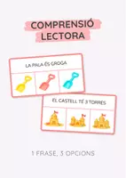 Vista previa - Juegos / Gamificación - Comprensió lectora d’estiu: 1 frase + 3 opcions (3 tipografies) - Portada