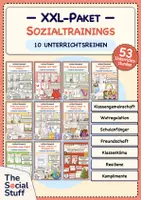 Vorschau - Stundenentwürfe - Sozialtraining Grundschule: XXL-Paket - 10 Unterrichtsreihen (53 Unterrichtsstunden) / Soziales Lernen Grundschule - Deckblatt
