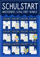 Vorschau - Arbeitsblätter - Kreatives Schulstart Materialpaket für die Mittelstufe: Neues Schuljahr - Deckblatt
