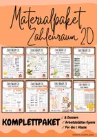 Vorschau - Unterrichtsreihen - Zahlenraum 20 – Komplettpaket | 8 Mathe-Dossiers für die 1. Klasse - Deckblatt
