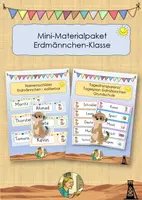 Vorschau - Bildkarten - Mini-Materialpaket "Erdmännchen-Klasse - Deckblatt