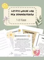 Vorschau - Mal- und Bastelvorlagen - Materialpaket Letzte Woche vor den Sommerferien - Deckblatt