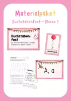Vorschau - Arbeitsblätter - Materialpaket zum Buchstabenfest - Klasse 1 - Deckblatt