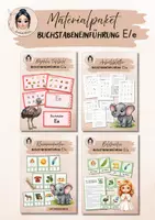 Vorschau - Arbeitsblätter - Buchstabeneinführung E - Materialpaket - Deckblatt