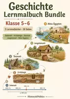 Vorschau - Arbeitsblätter - Geschichte Lernmalbuch Bundle Klasse 5–6 - Deckblatt