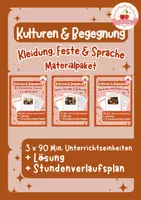 Vorschau - Stundenentwürfe - Kultur - Kleidung, Feste & Sprache - Materialpaket | Ethik Klasse 7–9 - Deckblatt