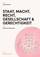 Vorschau - Arbeitsblätter - Staat, Macht, Recht & Gerechtigkeit – Philosophie-Materialpaket Sek I und Oberstufe - Deckblatt