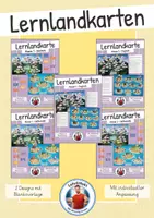 Vorschau - Arbeitsblätter - Wachsendes Komplettpaket - Lernlandkarten - Deckblatt