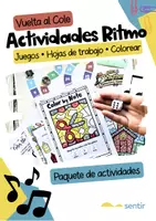 Vista previa - Hojas de trabajo - Actividades de Ritmo para Principiantes | Juegos y Hojas de Trabajo para Música - Portada