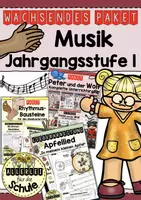 Vorschau - Stundenentwürfe - Materialpaket Musikunterricht Klasse 1 (wachsend!) - Deckblatt