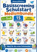 Vorschau - Arbeitsblätter - Basisscreening Schulstart Mediumbundle Klasse 5 bis 6 15 Arbeitshefte Lernstand sichten und sicher starten - Deckblatt