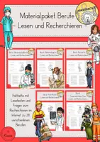 Vorschau - Arbeitsblätter - Berufe - Deckblatt