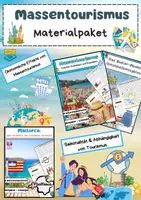 Vorschau - Arbeitsblätter - Massentourismus Materialpaket: Auswirkungen, Probleme & Mallorca - Deckblatt