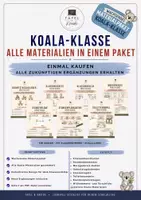 Vorschau - Mal- und Bastelvorlagen - Koala-Klasse Materialpaket | Wachsendes Klassenraum-Set & Classroom Management - Deckblatt