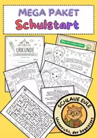 Vorschau - Arbeitsblätter - Mein erster Schultag – Spiel, Spaß & Lernen - Deckblatt