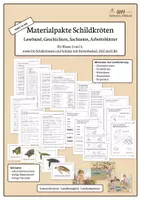Vorschau - Arbeitsblätter - Materialpaket Schildkröten | Klassen 2 & 3 - Deckblatt