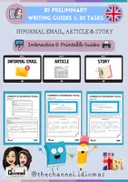 Aperçu - Préparation de séance / Séance complète - B1 PRELIMINARY WRITING GUIDES & 30 WRITING TASKS – Learning Pack - Page de couverture