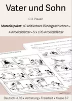 Vorschau - Arbeitsblätter - Vater und Sohn (E.O.Plauen) - Materialpaket: Editierbare Geschichten • Arbeitsblätter • Kl. 3-7 - Deckblatt