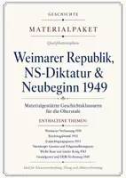 Vorschau - Arbeitsblätter - Geschichte Klausuren Oberstufe – Weimarer Republik, NS-Diktatur & Neubeginn 1949 - Deckblatt