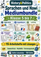 Vorschau - Arbeitsblätter - Sprachen und Nawi Mediumbundle Klasse 5 bis 7 - Deckblatt
