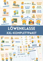 Vorschau - Stationenlernen - Löwenklasse XXL-Komplettpaket | Klassentier Löwe, Classroom Management, Einschulung & Schulanfang | Klassenraumgestaltung, Klassendienste, Klassenregeln, Stundenplan, Geburtstagskalender | Wachsendes Materialpaket - Deckblatt
