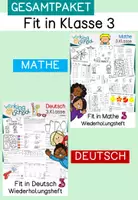 Vorschau - Arbeitsblätter - Schuljahresende | Wiederholungshefte Mathe & Deutsch | Fit in Klasse 3 | Schuljahresende Grundschule - Deckblatt