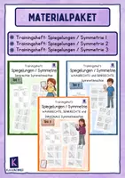 Vorschau - Arbeitsblätter - Materialpaket - Trainingshefte Spiegelungen, Symmetrie Teil 1 + 2 + 3 - Deckblatt