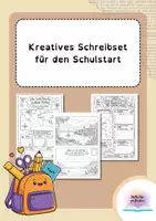 Vorschau - Arbeitsblätter - Kreatives Schreibset für den Schulstart - Deckblatt