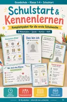 Vorschau - Spiele - Schulstart & Kennenlernen: Komplettpaket Grundschule - Deckblatt