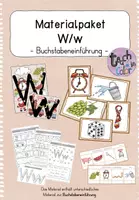 Vorschau - Arbeitsblätter - Buchstabeneinführung Ww - Materialpaket - Deckblatt
