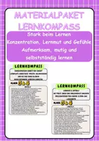Vorschau - Anderer Materialtyp - Materialpaket-Stark beim Lernen Konzentration, Lernmut und Gefühle Aufmerksam, mutig und selbstständig lernen - Deckblatt