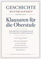 Vorschau - Arbeitsblätter - Geschichte Klausuren Oberstufe – Materialpaket Kaiserreich, Weimar, NS-Zeit & deutsche Einheit - Deckblatt